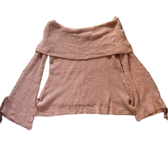 Say What? Trumpet Sleeve off the Shoulder Sweater - Picture 6 of 6